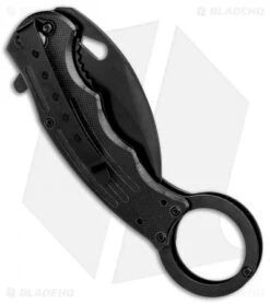 Mantis Karambit Spring Assisted Knife Black G-10 (2.75" Black) -Benchmade Knife Sale Mantis Karambit SA Black G 10 Black MANMK5 BHQ 56615 jr side