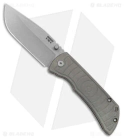 McNees Knives MAC2-3.5 Frame Lock Knife Green Milled (3.5" SW MagnaCut)
