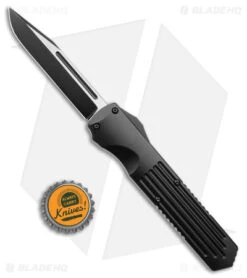 Prometheus Design Audax OTF Automatic Knife Black (3.5" Two Tone) -Benchmade Knife Sale Prometheus Design Audax OTF Auto Black TT BHQ 180075 jr bottlecap