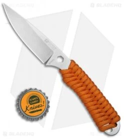 Rainier Knives Fastpak Fixed Blade Knife Orange Paracord (2.8" Stonewash) -Benchmade Knife Sale Rainer Knives Fastpak Orange Paracord SW BHQ 77233 jr bottlecap 2