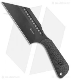 Reate & Jim Skeleton Tibia Fixed Blade Carbon Fiber (4"Black Bead Blast)