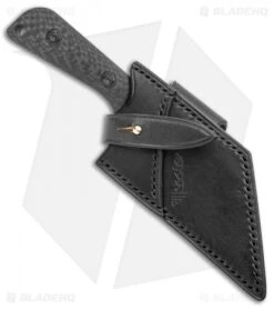 Reate & Jim Skeleton Tibia Fixed Blade Carbon Fiber (4"Black Bead Blast) -Benchmade Knife Sale Reate and Jim Skeleton Tibia Fixed Blade CF Black BHQ 125861 jr sheath