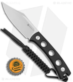 SENCUT Waxahachie Fixed Blade Knife Black G-10 (3.7" Satin) SA11A -Benchmade Knife Sale Sencut Waxahachie Fixed Blade Black G 10 Satin BHQ 164926 jr bottlecap