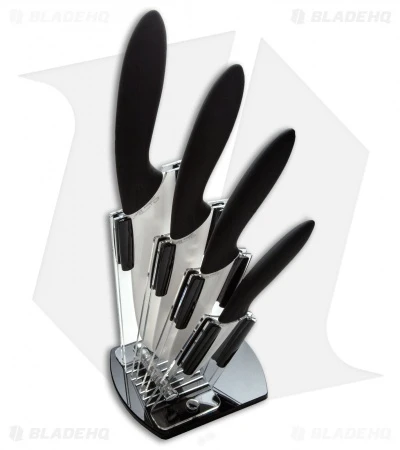 Stone River Gear 4 Piece Ceramic Kitchen Set W/ Holder - SRG43CKWH 1 Stone River Gear 4 Piece Ceramic Kitchen Set W/ Holder - SRG43CKWH