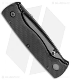 Stone River Gear Ceramic Two Blade Liner Lock Knife Carbon Fiber - SRG1DBF -Benchmade Knife Sale Stone River Gear Ceramic Two Blade CF SRG1DBF BHQ 51674 jr side 2