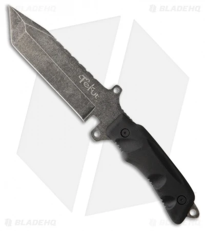 Tekut Survival Tanto Fixed Blade Knife Black TPR (5" Black Stonewash) HK2605 1 Tekut Survival Tanto Fixed Blade Knife Black TPR (5" Black Stonewash) HK2605