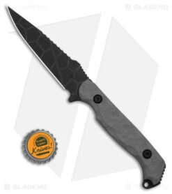 Toor Knives Darter Fixed Blade Knife Vapor Gray G-10 (4.25" Black) -Benchmade Knife Sale Toor Knives Darter FBK Vapor Gray G10 4in Black BHQ 178798 td size