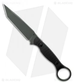 Toor Knives Serpent Tanto Fixed Blade Knife Black G-10 (3.9" Caiman Green)