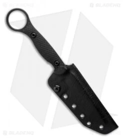 Toor Knives Serpent Tanto Fixed Blade Knife Shadow Black G-10 (3.9" Black) -Benchmade Knife Sale Toor Knives Serpent Shadow Black Fixed Blade Knife Black G10 3.75 BHQ 123641 LS Sheath