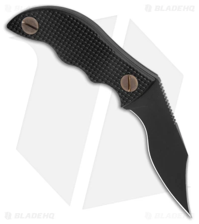 Turner CNC Voodoo Doc Chimera Fixed Fighting Knife Black G-10 (3.5" DLC 3V) 2 Turner CNC Voodoo Doc Chimera Fixed Fighting Knife Black G-10 (3.5" DLC 3V) - Image 2