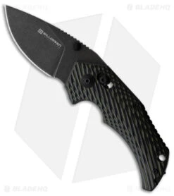 Willumsen Copenhagen Red E Bar Lock Knife Olive G-10 (2.7" Black Stonewash)