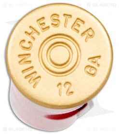 Winchester Shotgun Shell Slip Joint Knife Red Polymer (1.83" Satin) -Benchmade Knife Sale Winchester Shotgun Shell Knife BHQ 174863 jr bottom