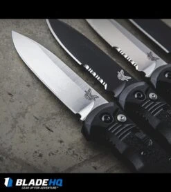 Benchmade 4400BK Casbah Automatic Knife Black Grivory (3.4" Black) -Benchmade Knife Sale benchmade casbah variety sw black plain serr dl 1