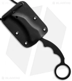 Max Venom DMaX Fighter Karambit Neck Knife + Aluminum Trainer Combo (2.5" Black) -Benchmade Knife Sale max venom dmax sheath