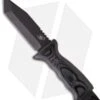 Scorpion Knives Overt Aviator Knife Fixed Blade (5" Black Plain)