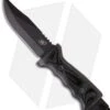 Scorpion Knives Overt Pathfinder Knife Fixed Blade (5" Black Plain)