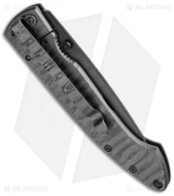 Stone River Ceramic Frame Lock Knife Laser Etched Ti (3.25" Black) SRG1TDL -Benchmade Knife Sale stone river ceramics srg1tdl cm side