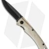 Stone River Ceramic Liner Lock Knife White Stag Horn (2.75" Black) SRG2WSB