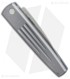 Vintage Benchmade 1000S Auto Spike Automatic Knife Pewter (3.6" Satin Serr) -Benchmade Knife Sale vintage benchmade 1000S spike pewter BHQ 37811 er side