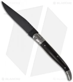 Zayka Laguiole Ceramic Slip Joint Knife (3.75" Black) B-90